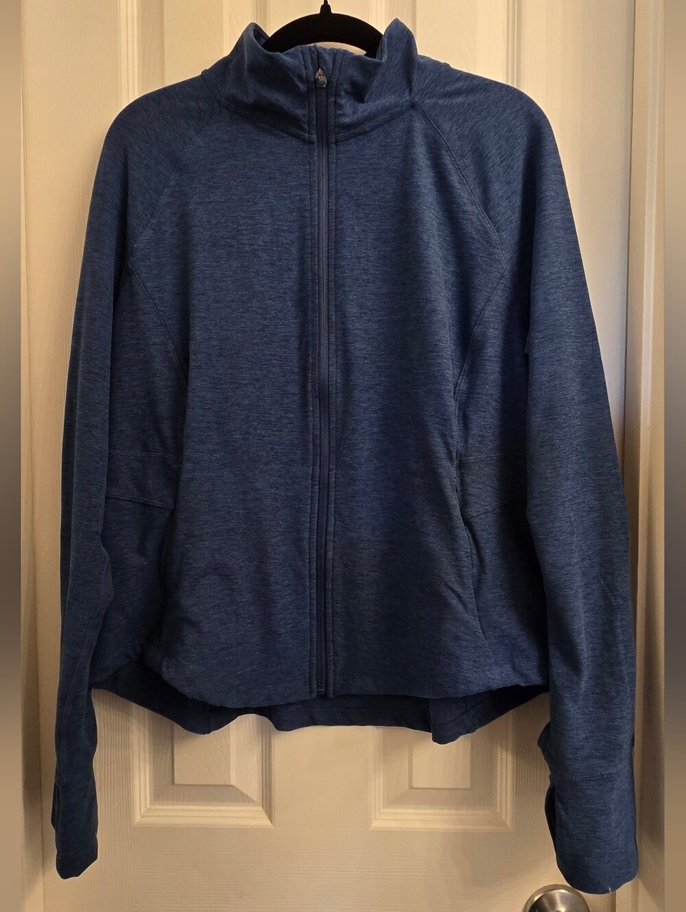 Danskin Women's Blue Lightweight Zip  Sweater